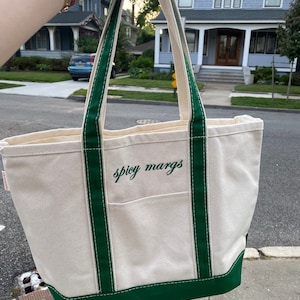 Monogrammed Mini Boat Tote – Stitch-Able