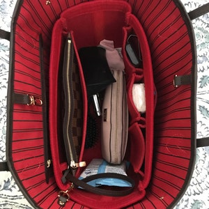 LV Neverfull MM Purse Organizer Insert with double YKK Zippers, Rose  Ballerine Pink, 3mm Felt Only @AlgorithmBags® for Louis Vuitton!