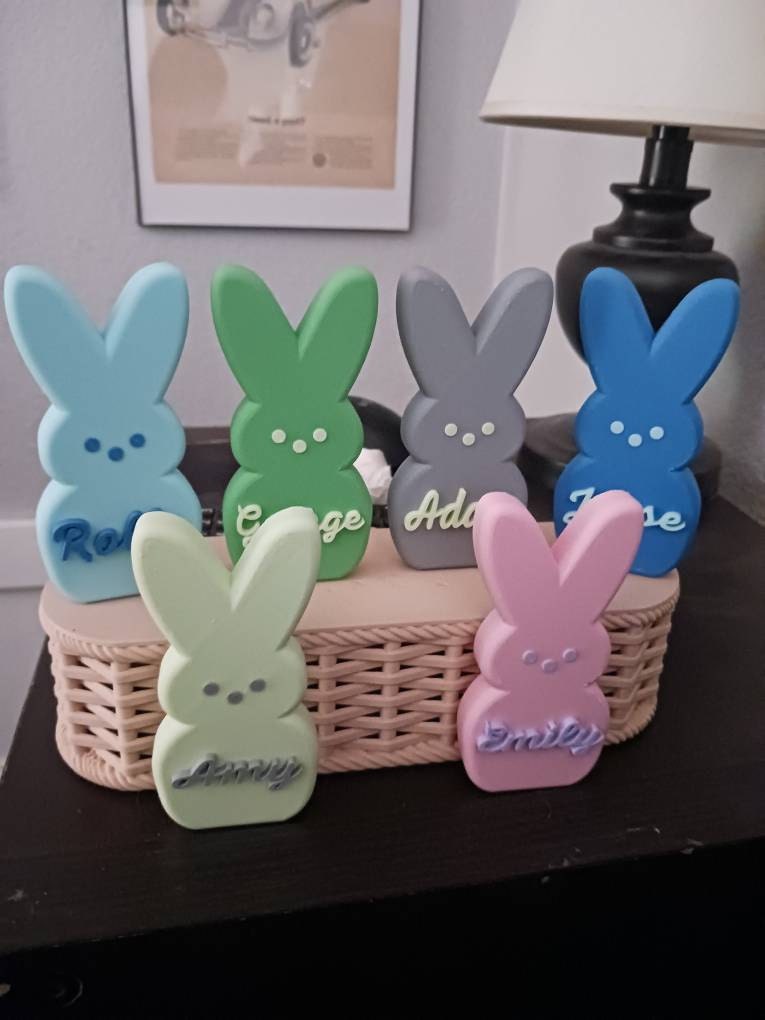 Custom 3D Printed Easter Peeps - Personalized and Freestanding, Perfect for Easter Basket & Decor