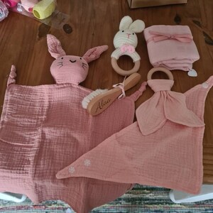 Baby Geschenkset 5-in-1 Dusty Blue - Für Jungen & Mädchen