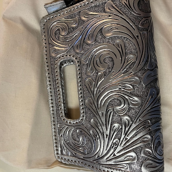 AD Clutch Western Leather Bag Teal main image 1
