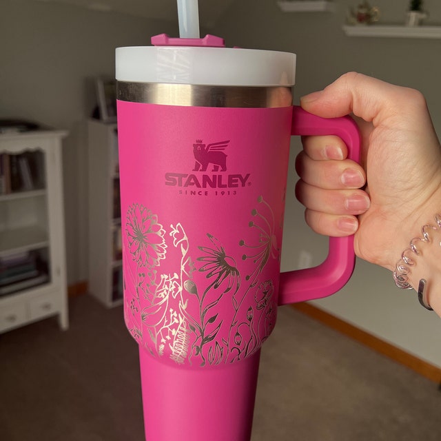 Pink Dusk Made to Order-Laser Engraved 40oz Quencher Tumbler-Full Wr –  Island Jungle Designs