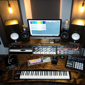 Recording Studio Desk/ 12RU workstation/ Premium Baltic birch | Etsy