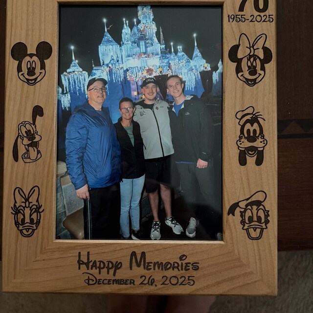 70th Anniversary Disneyland Resort, Personalized Picture Frame