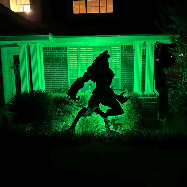 8ft Werewolf Template When Made Printable Trace and Cut Halloween