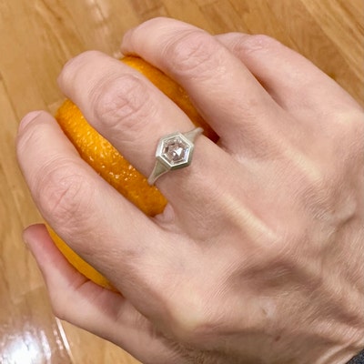 Palladium 950 River Wedding Band Modern Organic Wedding Ring Choose a