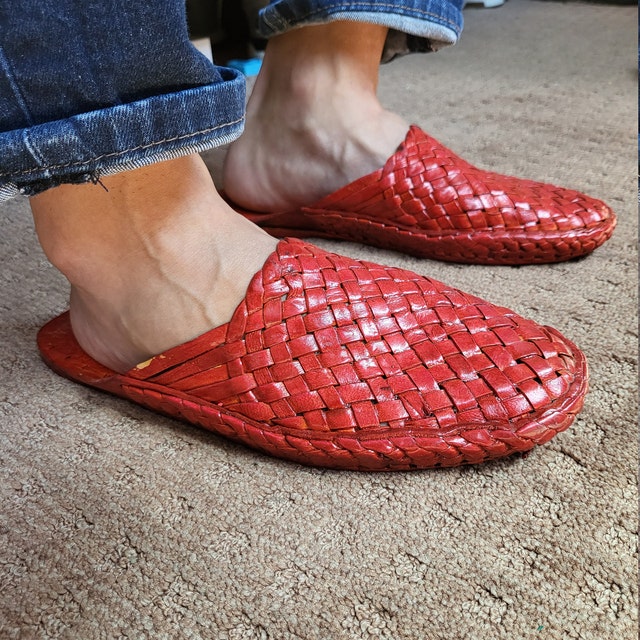 Buy Mens Leather Mules, Kolhapuri Men Shoes, Hippie Sandals, Boho