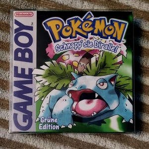 Pokemon Green Box for Game Boy Nintendo - 4 regions - HQ Pokemon Green Box for Game Boy Nintendo - 4 regions - HQ