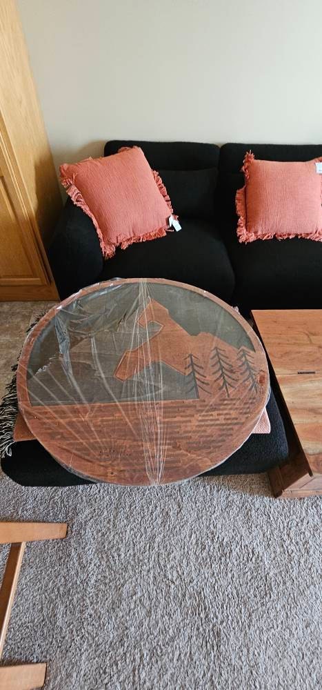 Mountain Design, Natural Rustic Wood Wall Art, Modern Mountain Wall Decor, Wood Wall Hanging Housewarming Gift, Farmhouse Wall Art Decor