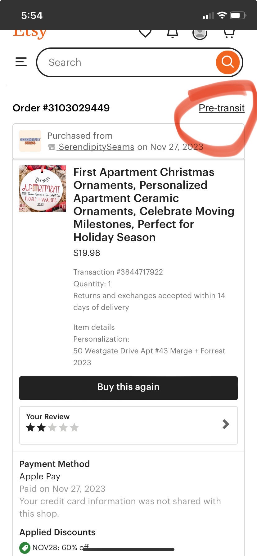 First Apartment Christmas Ornaments,  Personalized Apartment Ceramic Ornaments, Celebrate Moving Milestones, Perfect for Holiday Season