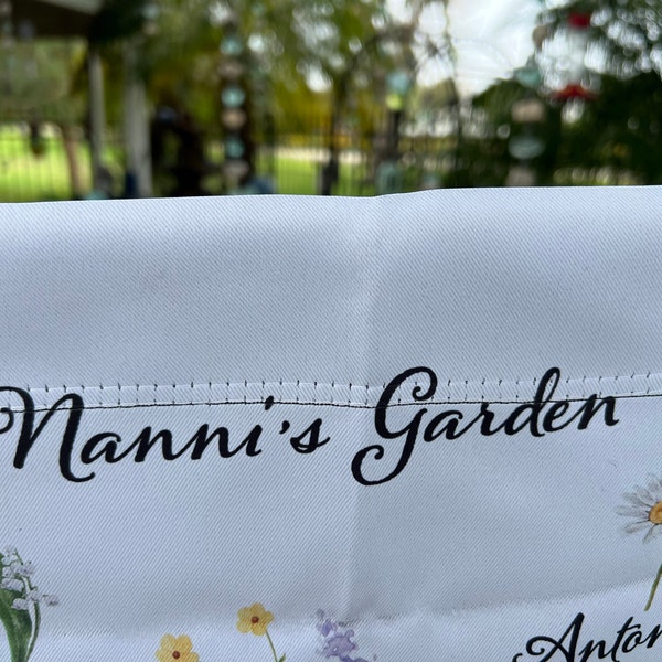 Personalized Nana's Garden Flag Sign - Gift Idea For Grandma With Up to 9 Grandkids
