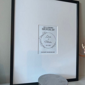 Personalised Wedding Signature Photo Mount Bespoke Mount Boards for ...