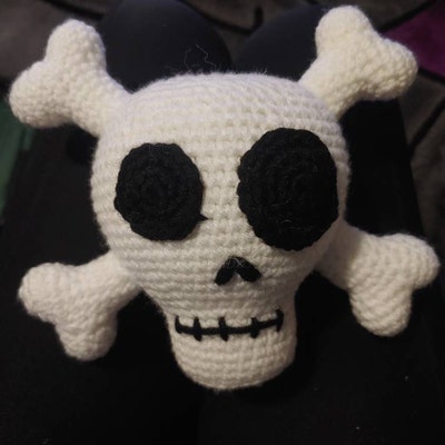Crochet Pattern Human Skull Amigurumi Halloween Skull Pattern Pdf in Crochet Pattern Human Skull Amigurumi Halloween Skull Pattern Pdf in