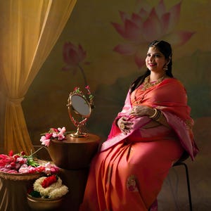 RESTOCKED-Bridal jhumkas / Red/Green Kemp stones & White Pearls Statement Ear Cuff Jhumka Earrings / Antique jhumkas / South Indian Jewelry