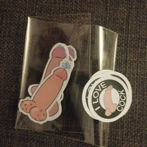 10x40mm Shaped Vinyl Penis Stickers laptop fun hen doo LGBT adult humour cock