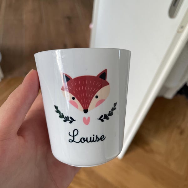 Gobelet Enfant Personnalisé Avec Prénom – Incassable, Sans BPA, 250 Ml – +50 Designs Mignons Pour Crèche, École & Maison