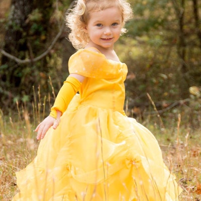 Princess Belle Dress for Birthday Costume or Photo Shoot Belle - Etsy