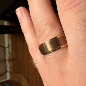 Mens Wedding Band, Brown Coffee Tungsten Ring, Mens Ring, Wedding Ring, Wedding Band Men, Anniversary Ring, Tungsten Ring