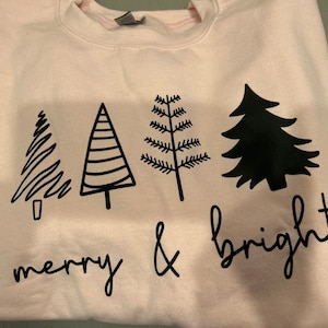 Mary Square Sarah Trees Christmas Sweatshirt main image 1