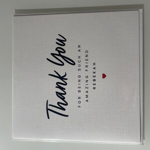 Personalized Thank You Card, for Best Friend, Thank You for Being