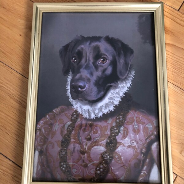 CUSTOM Royal Pet Portrait Painting/ Personalized Regal Style Family ...