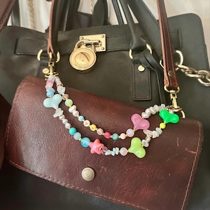 Customization Mini Bag Charm, Cute Candy Heart Bag Charm, Colorful ...