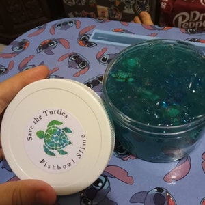 Save The Turtles Handmade Clear Slime