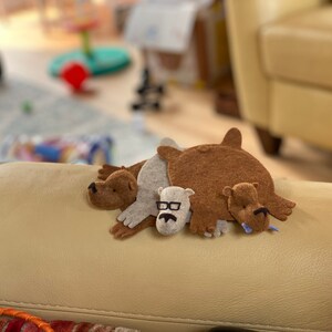 Bear Rug Coaster set of Two | Etsy