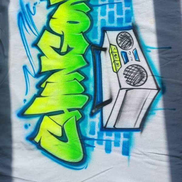 Hiphop Airbrush Print Blanket