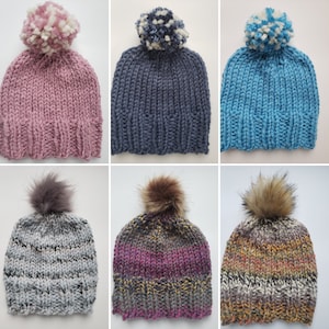 Child Hat Knitting Pattern, Easy Knit Hat Pattern, Southshore - Etsy