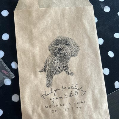 25 Wedding Doggie Bag Wedding Doggy Bag Dog Treat Bag Wedding Dog Treat ...