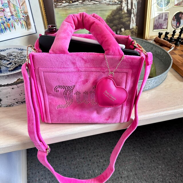 Juicy Couture Material Girl Shoulder Bag Black Liquorice