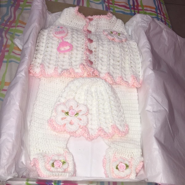 Babyhug Sweater Knit Booties Leggings - Pink