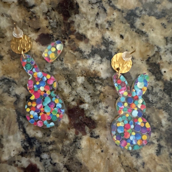 Folk Christmas Tree Earrings