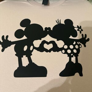 ミッキーとミニーのキス型風船 SVG（クラフトマシン用）Cricut Cameo