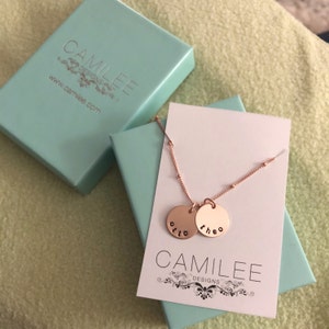 Personalized Rose Gold Necklace Rosegold Name Charms Pink Gold ...