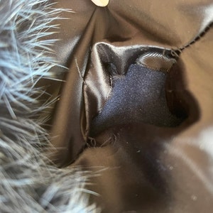 Black Fox Fur Coat Hooded Long Winter Jacket for Women - Etsy