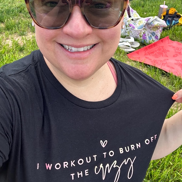 I Workout to Burn off the Crazy SVG PNG PDF, Workout Svg, Funny Gym ...
