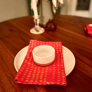 Block Printed Table Runner Pink