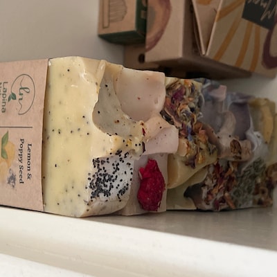 View of Handmade Natural Lip Balm, Strawberry , Sustainable Bathroom and Beauty ...