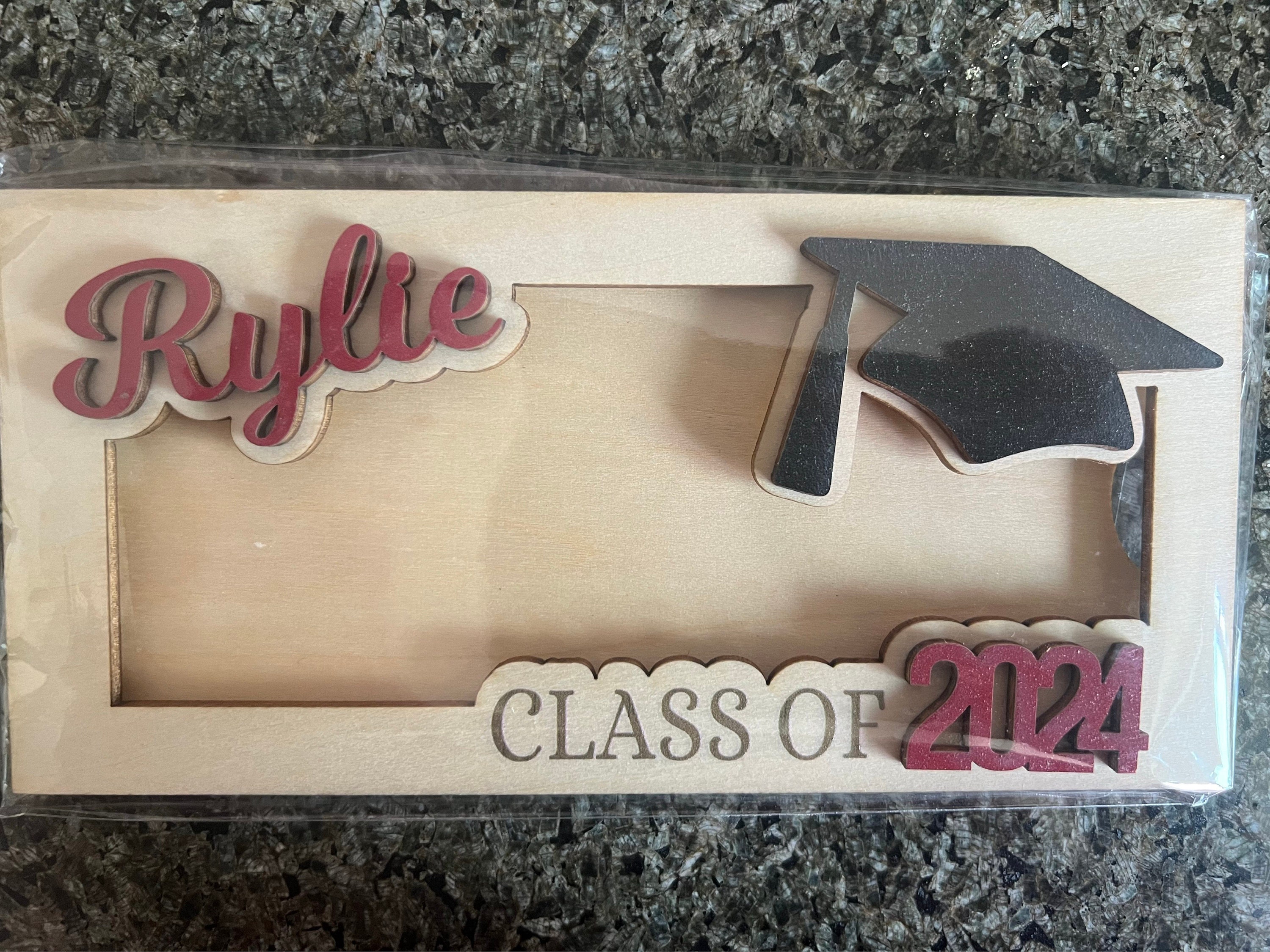 Personalisierter Geldhalter zum Abitur 2025, Personalisiertes Geschenk für Abiturient, Geschenk für High School Senior, Personalisierter Geldhalter mit Namen MH12