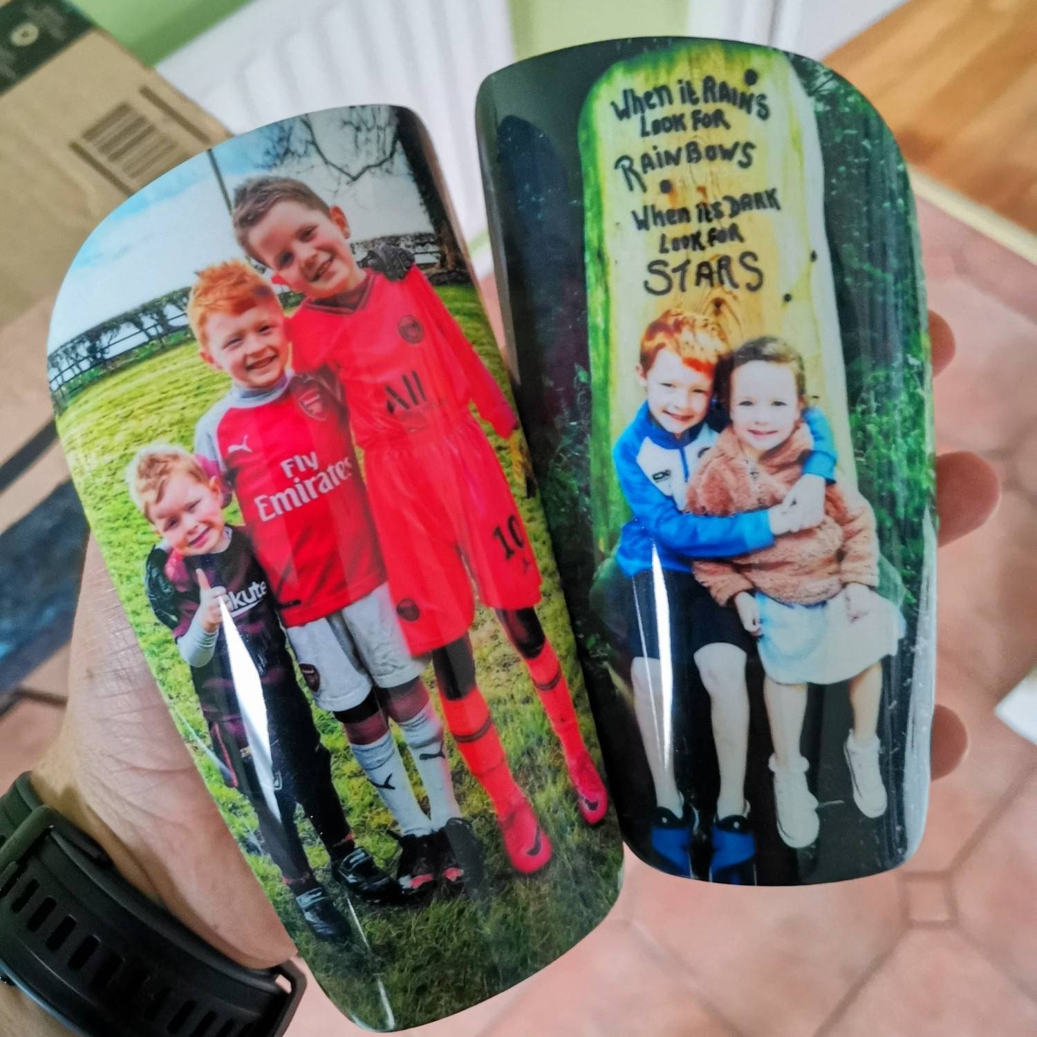 Custom Photo Shin Pad and Sleeve for Soccer Football Lovers