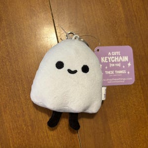Ghostie Plush Keychain - Etsy