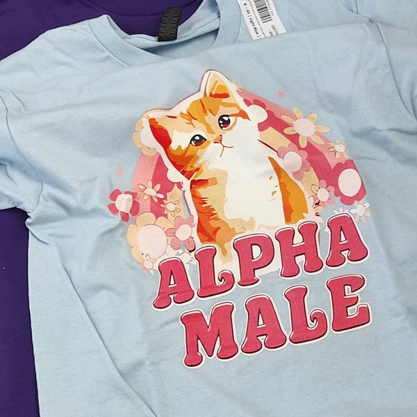Alpha-Männchen-T-Shirt, Einhorn-Alpha-Männchen-lustiges Meme-Shirt ...