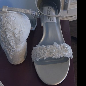 Custom Bridal Lace Flats Ballet Style Bride Bridesmaid Ankle | Etsy