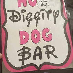 Minnie Mouse Birthday Party Sign, PINK Gift Table Sign Party Decoration ...