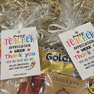 EDITABLE Teacher Appreciation Week Gift Tags Thank You Teacher Gift Tag School Party Favor Printable Label Template Instant Digital Download