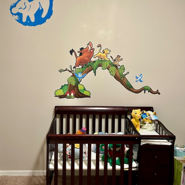 The Lion King Wall Decal Animals Wall Sticker for Nursery Wallpaper for