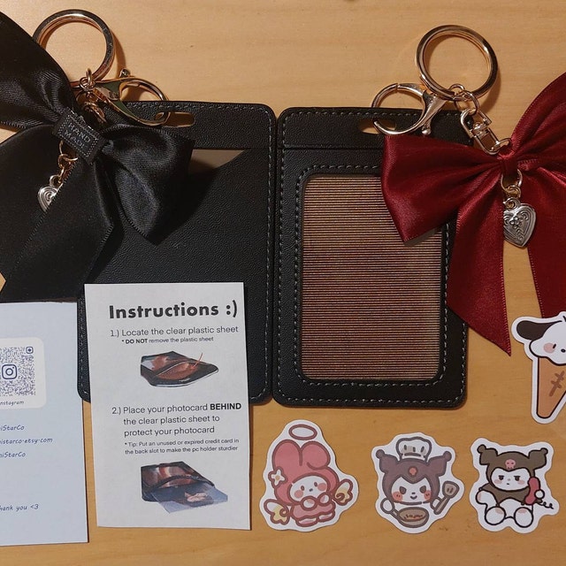 【Rest&Recreation】韓国人気★MIRROR CARD HOLDER KEYRING Amazon.com : 2Pcs Star Cute Kpop Photocard Holder Keychain