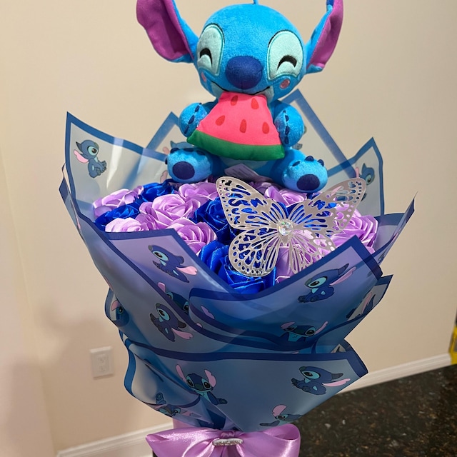 Stitch Ramo Buchon, Glitter Eternal Rose Bouquet, Valentine's